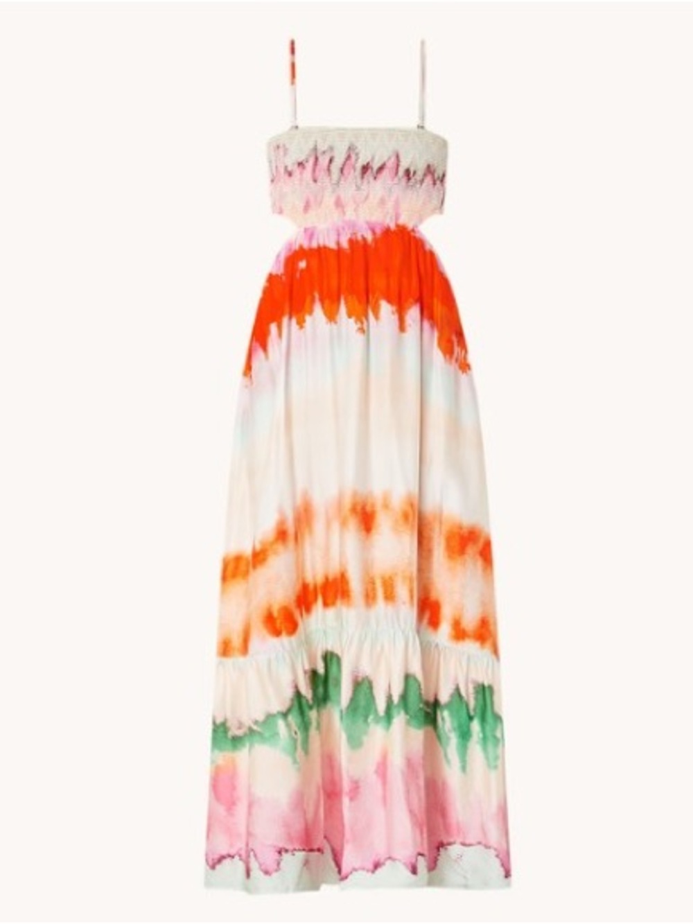 Maaji Natasha Strapless Smocked Midi Dress